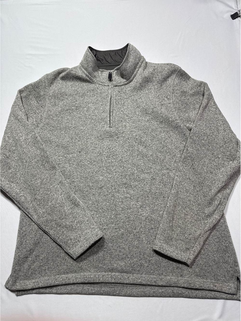 Wrangler Authentics XL Gray Polyester Half-Zip Pullover - Co